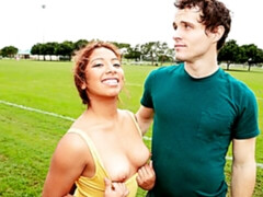 Grote lul, Pijpbeurt, Latijnse vrouw, Masturbatie, Natuurlijke tieten, Geschoren, Mager, Tieten likken