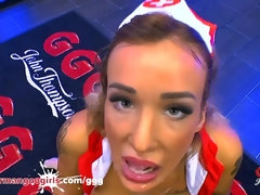 フェラチオ, チン, 乱交, ドイツ人, グループ, 巨大, 淫乱熟女, オッパイの