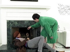 デカパイ, ブロンド, バック, 陵辱, 淫乱熟女, ナイロン, オッパイの, 妻