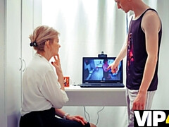 ブロンド, Hd, 熟年, ロシア人, 剃毛, 教師