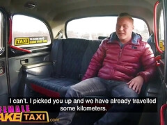 Nympho blonde swaps stud for cash in fake taxi ride