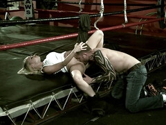 デカパイ, ブロンド, フェラチオ, バック, 顔射, Hd, なめる, オマンコ