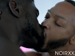 Grote lul, Zwart, Sperma in mond, Lul, Homo, Handbeurt, Hardcore, Zoenen
