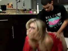 Blondine, Blasen, Schwanz, Fetisch, Hardcore, Hd, Milf, Mutti