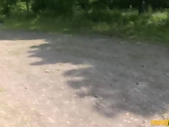 Horny Teen Has Outdoor Sex