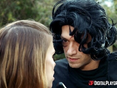 Anaal, Grote lul, Kwartet, Groepseks, Natuurlijke tieten, Buiten, Doordringend, Kut duiken