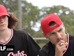 Slaapkamer, Grote kont, Grote mammen, Bruinharig, Klietelaar, Lul, Hd, Uniformpje