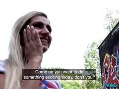 Amateur, Nana, Blonde, Sucer une bite, Plantureuse, Argent, Tatouage, Nénés