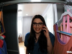 Tetas grandes, Morena, Tetona, Enfermera, Tetas