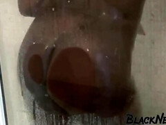 ぽっちゃり, デカ尻, デカチン, 黒人, イマラチオ, チン, デブ, 濡れ
