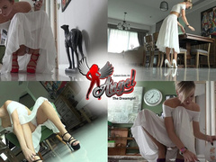 Amateur, Beauté, Talons, Innocente, Nylon, Collant, Solo, Vierge