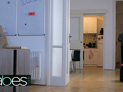 Arsch, Blondine, Blasen, Hundestellung, Hd, Strümpfe