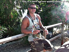 Hot amateur couple enjoys a blowjob on vacation