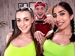 18, デカ尻, デカチン, フェラチオ, バック, 女 人男 人, ガリガリ, ティーン