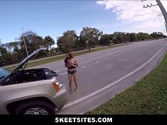 18 años, Coche, Hd, Dinero, Tetas naturales, Orgasmo, Pov, Público