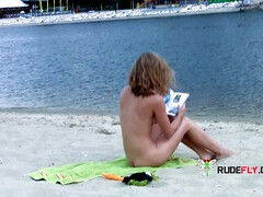 18 años, Amateur, Chica, Playa, Rubia, Nudista, Flaco, Adolescente