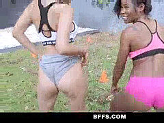 イく瞬間, 黒人, フォアサム, グループ, オージー, 剃毛, スパンデックス, ティーン