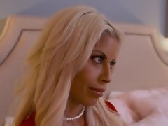 Schlafzimmer, Grosse titten, Blondine, Blasen, Betrug, Hundestellung, Hd, Reiten