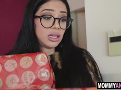 Cheating stepmom bribes stepson with anal sex