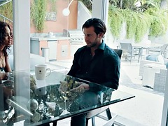 Tussi, Schwarz, Paar, Schwarz, Erotisch, Freundin, Hardcore, Titten