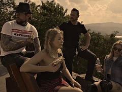 In den arsch, Paar, Spermaladung, Europäisch, Hardcore, Hd, Im freien, Erotischer film