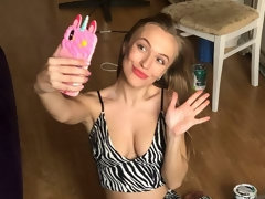 Arsch, Klaffend, Handjob, Masturbation, Natürlichen titten, Rasiert, Solo, Entkleiden