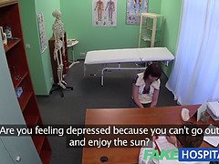 Fakehospital doc solves patient depression thru oral sex and hardcore