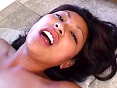 アナル, アジア人, フェラチオ, 茶髪の, イく瞬間, バック, 指いじり, オッパイの