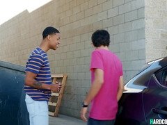 Young guys gang screw cougar Latina