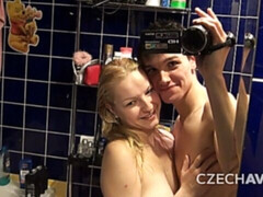 Blond, Pijpbeurt, Handbeurt, Zoenen, Natuurlijke tieten, Gezichtspunt, Geschoren, Tiener