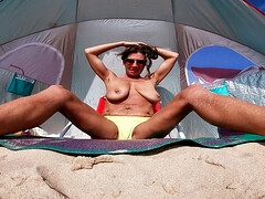 Rachel Lee Hh22 Public Beach Day Turns Into Public Squirting Cum!