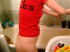 Душ, Соло, Подглядывание, Вебкамера