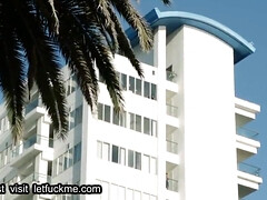 blowjob has hot sex with two strangers