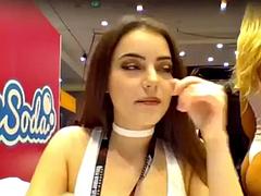 美女, デカパイ, ブロンド, 茶髪の, 淫乱熟女, ポルノスター, ハメ撮り, 公共