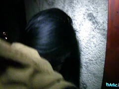 Negro, Mamada, Morena, Europeo, Novia, Dinero, Al aire libre, Pov