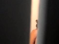 素人, 茶髪の, シャワー, のぞき