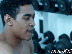 Grosse bite, Noire, Sucer une bite, Queue, Homosexuelle, Gym, Hard, Muscle