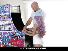 アジア人, 茶髪の, バック, Hd, 小柄, 剃毛, ガリガリ, ティーン