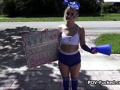 Rubia, Mamada, Polla, Hd, Adolescente, Tetas