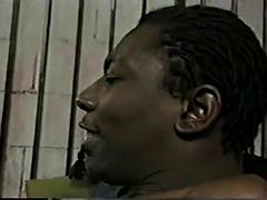 Grote lul, Zwart, Pijpbeurt, Sperma shot, Zwart, Hardcore, Interraciaal, Latijnse vrouw