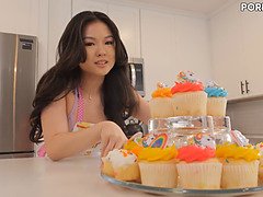 アジア人, 黒人, フェラチオ, 茶髪の, チン, 毛深い, ハードコア, 巨大