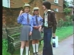 Блондинки, Минет, Брюнетки, Сперма на лице, Группа, Мастурбация, Чулки, Униформа