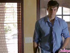 フェラチオ, 浮気者, Hd, パンティ, オマンコ, ユニフォーム, 濡れ, 妻