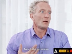 Accidental Gangbang - Sexy French Therapist Gets Stuffed by Multiple Guys in Hot Counseling Session