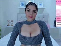 Shameless Colombian nymph crazy cam show clip