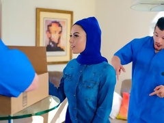 アラブ, デカ尻, フェラチオ, ダブル開発, 女 人男 人, 淫乱熟女, 自然山雀, 三人