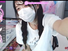 Chinesisch, Süss, Dildo, Reiten, Socken, Solo, Weibliche ejakulation, Spielzeuge