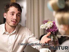 ブロンド, エロ熟女, カップル, ヨーロピアン, 熟年, オマンコ, 魅力的, 剃毛