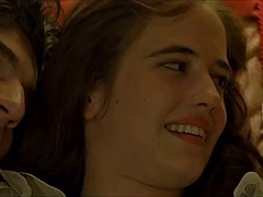 茶髪の, セレブ, フランス人, 三人, オッパイの