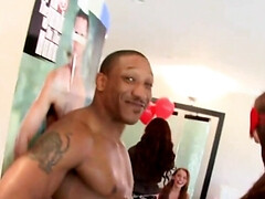 黒人, フェラチオ, ダンス, チン, 黒人, なめる, オマンコ, フェラする